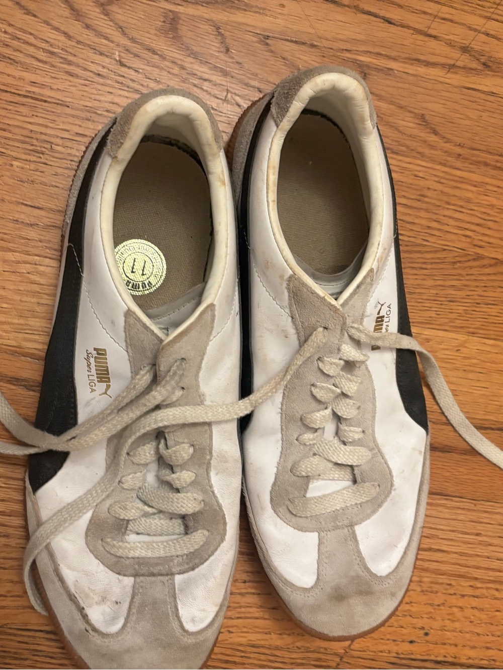 Puma Men’s Super Liga OG Retro Lace Up Sneakers Casual Shoes Size 11 Good Used